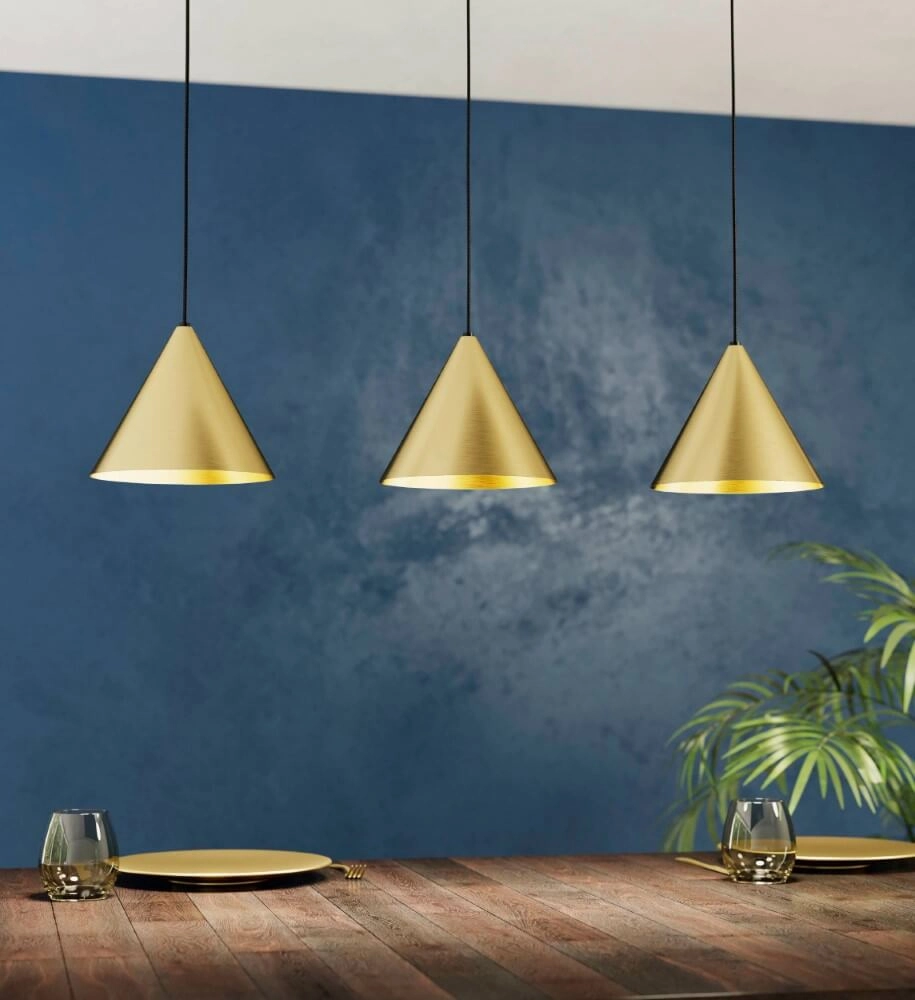 Dining table hanging lamp Narices gold Eglo 9002759995928