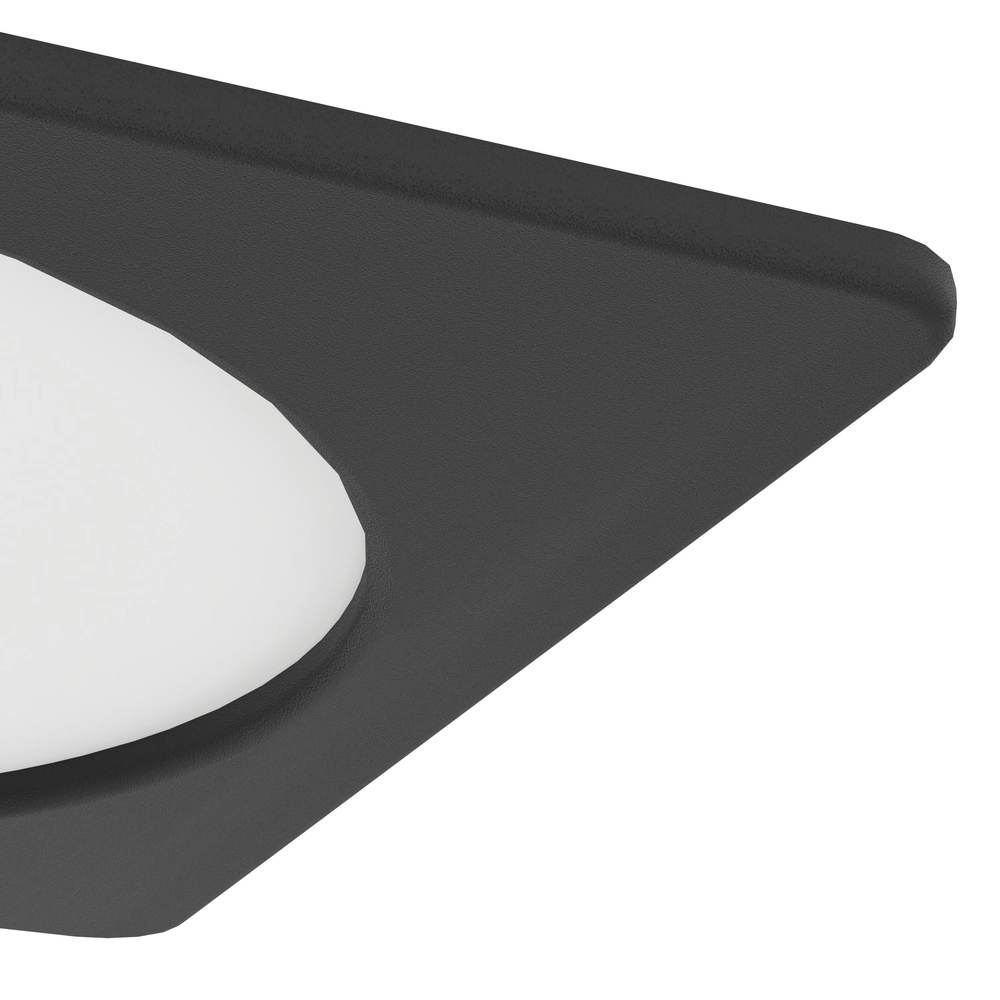 Recessed lamp Fueva 6 Square - Black - 16.6x16.6cm Eglo 9008606330720