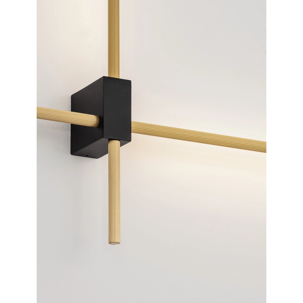 Sleek wall lamp Peak gold Lyora 5212017473714