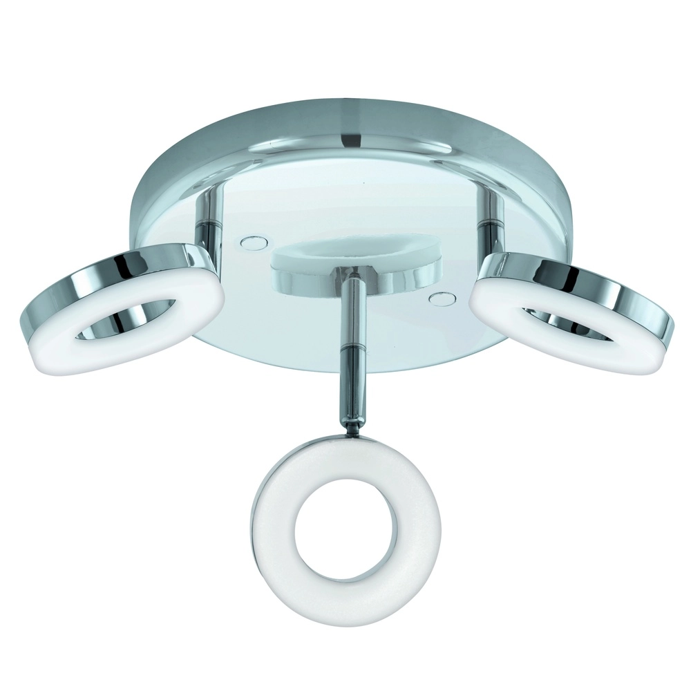Ceiling lamp Gonaro 3-light chrome