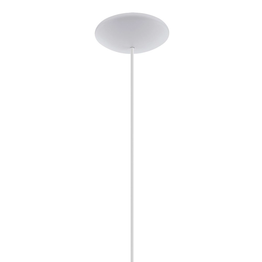 Modern pendant lamp Sabinar 18cm white with wood brown Eglo 9008606299973
