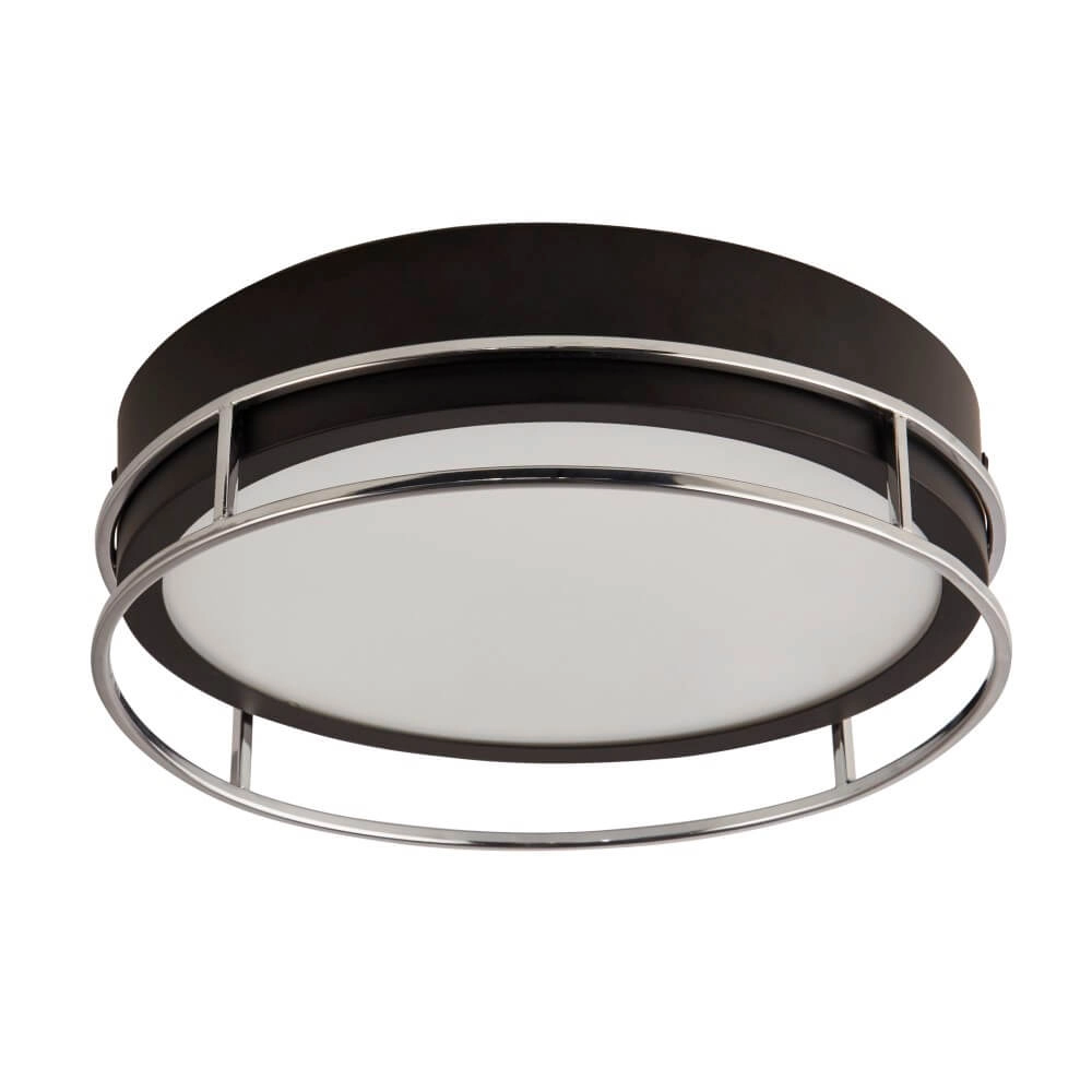 Design ceiling lamp Pheonix Ø 30cm black with silver