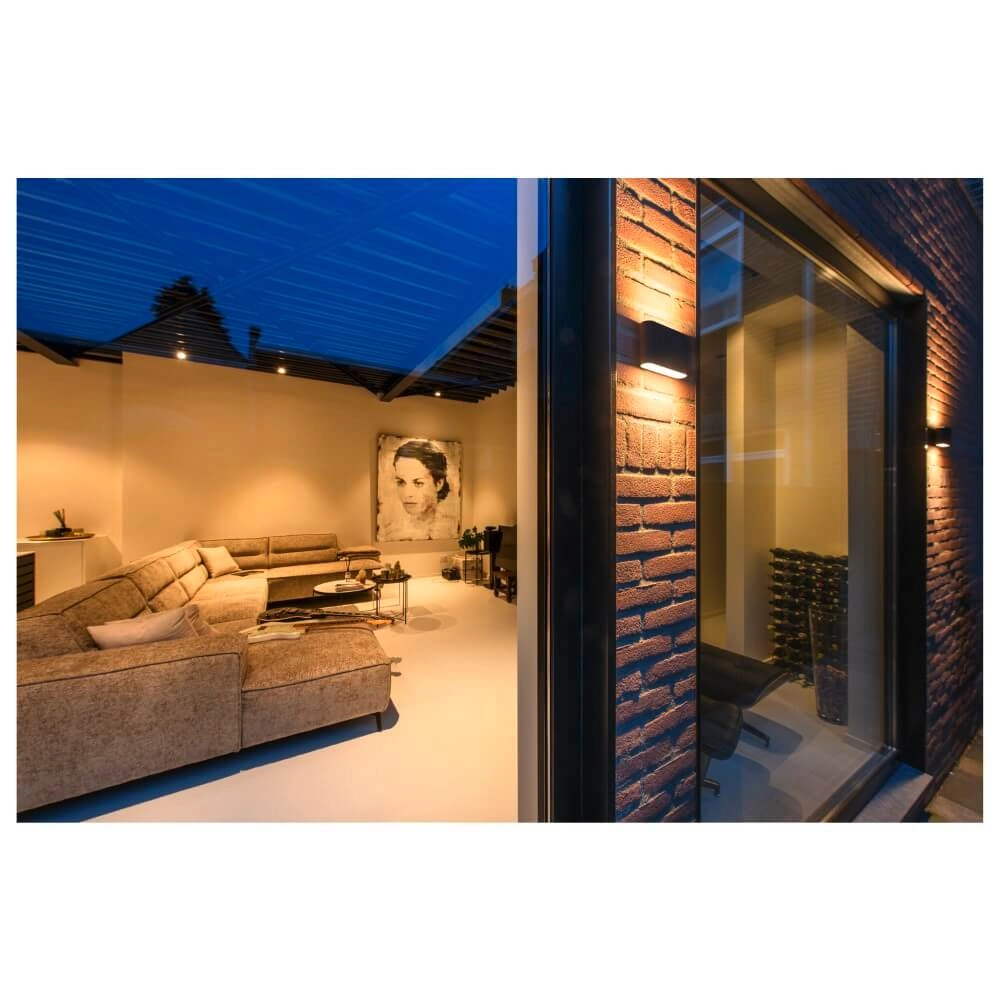 Led wall spot Oval 14 Up & down - black SLV 4024163273466