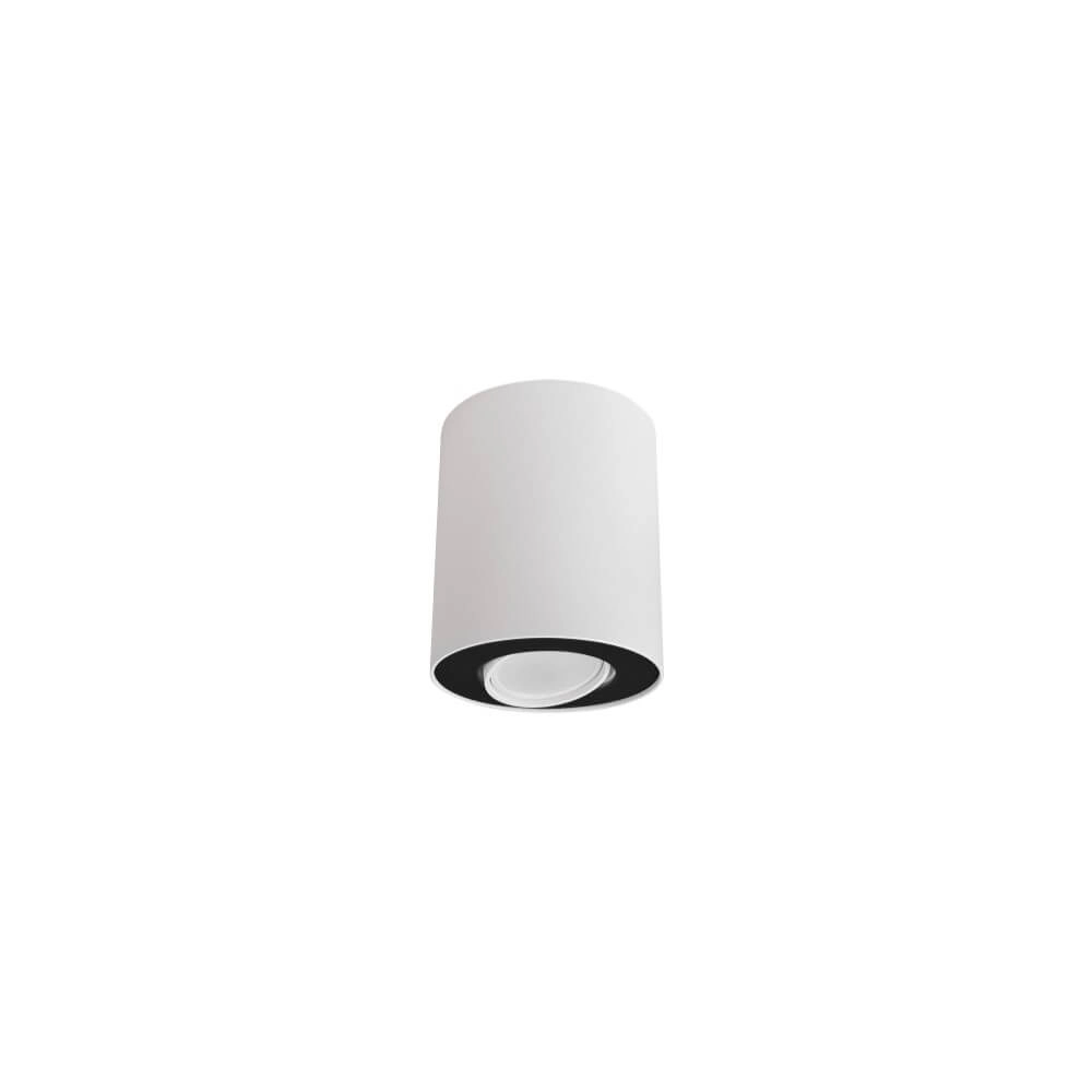 White surface-mounted spotlight Set with black