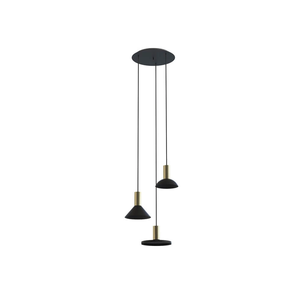 Black loft hanging lamp Hermanos