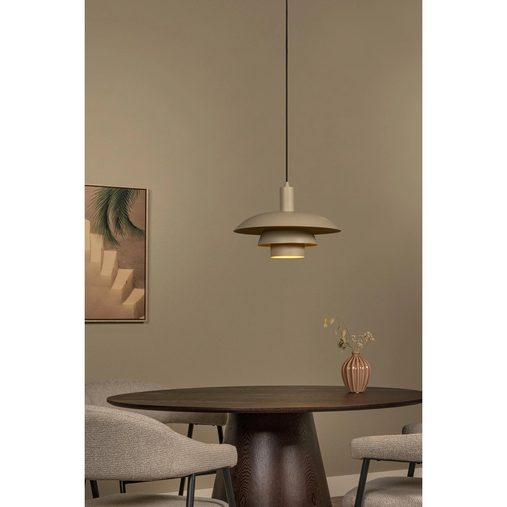 Design pendant lamp Bruno sand brown Lucide 5411212212238