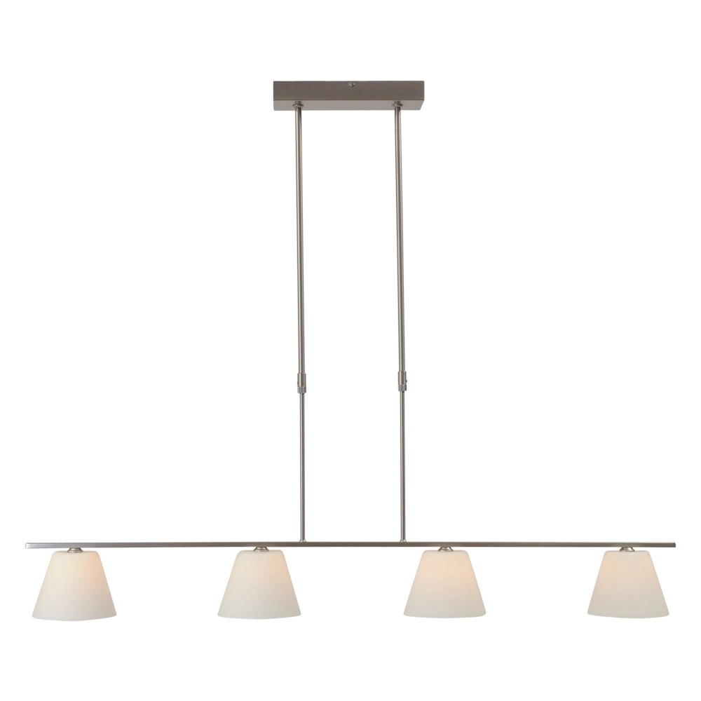 Dining room hanging lamp Calabro 4-light nickel