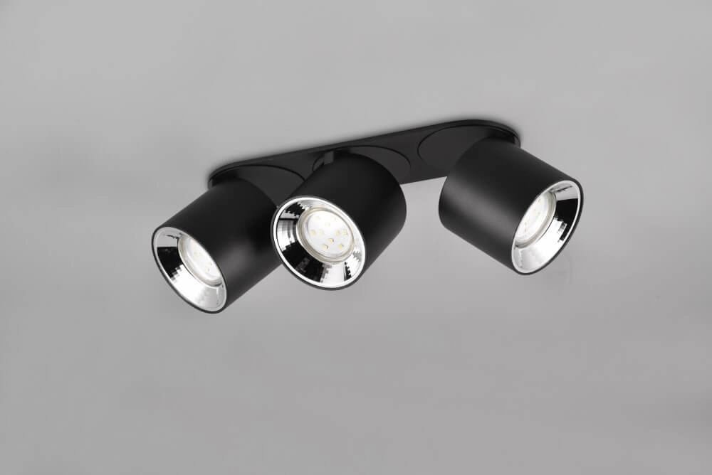 Ceiling light Guayana 3-light black Trio 4017807573992