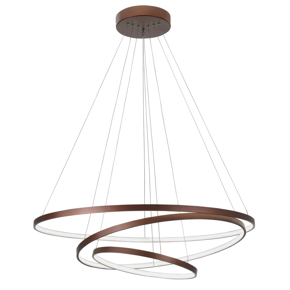 Design pendant lamp Ferrol Coffee Brown Triple Lyora 5212017407238