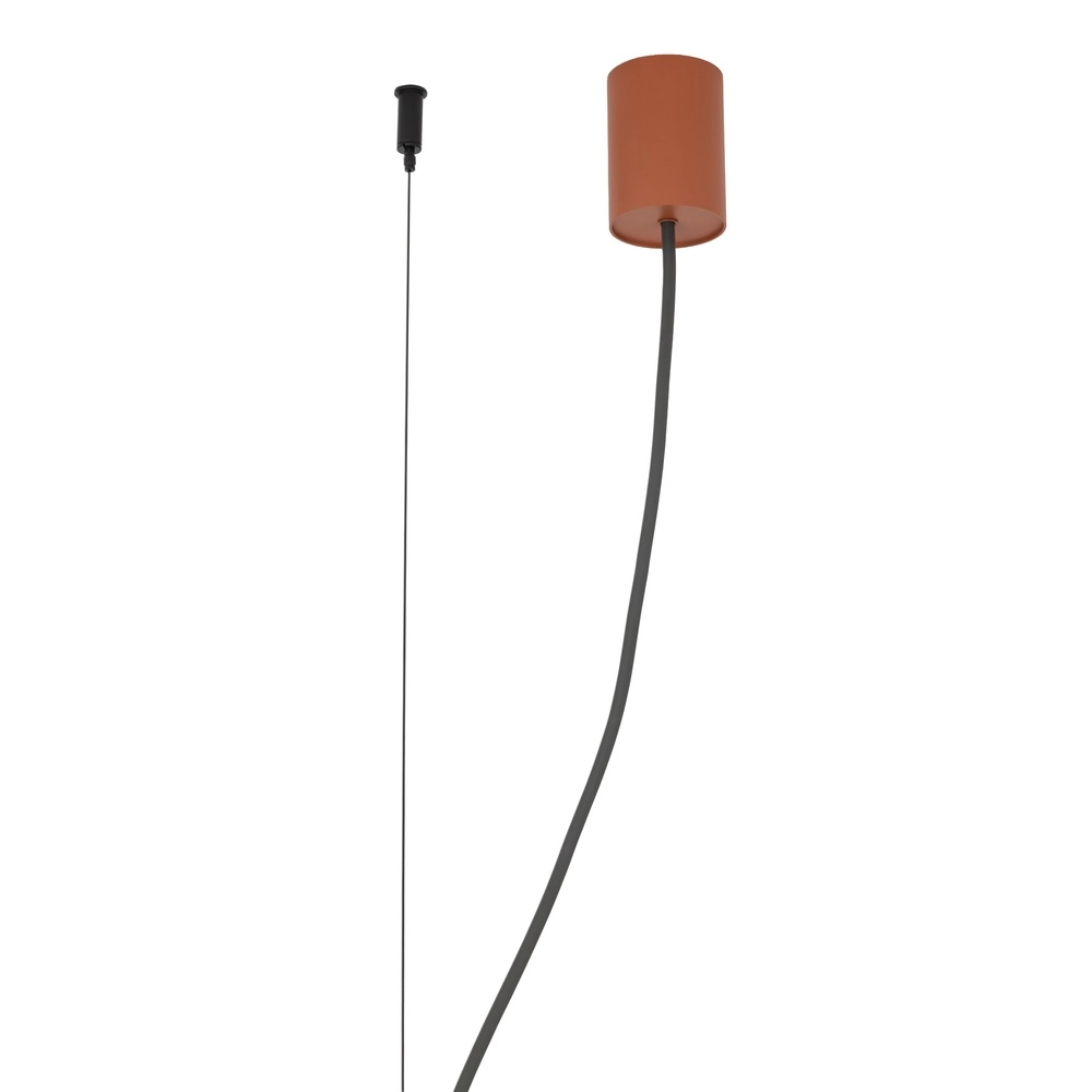 Design pendant lamp Fourty 8-light terracotta