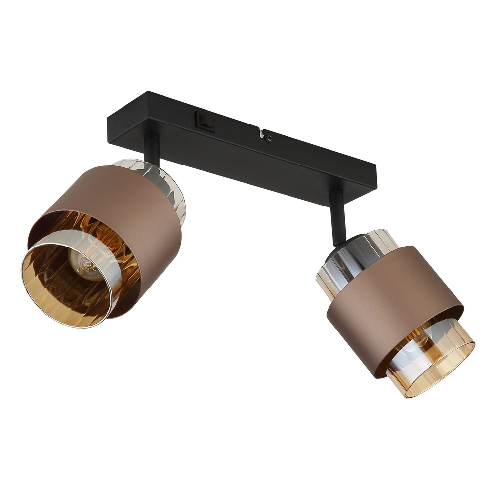 Design ceiling lamp Milley 2-light black Globo 9007371583348