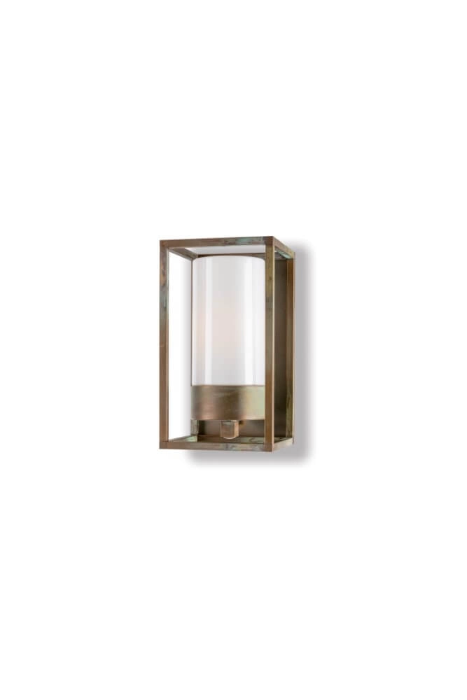 Rural outdoor lamp Cubic3 white glass