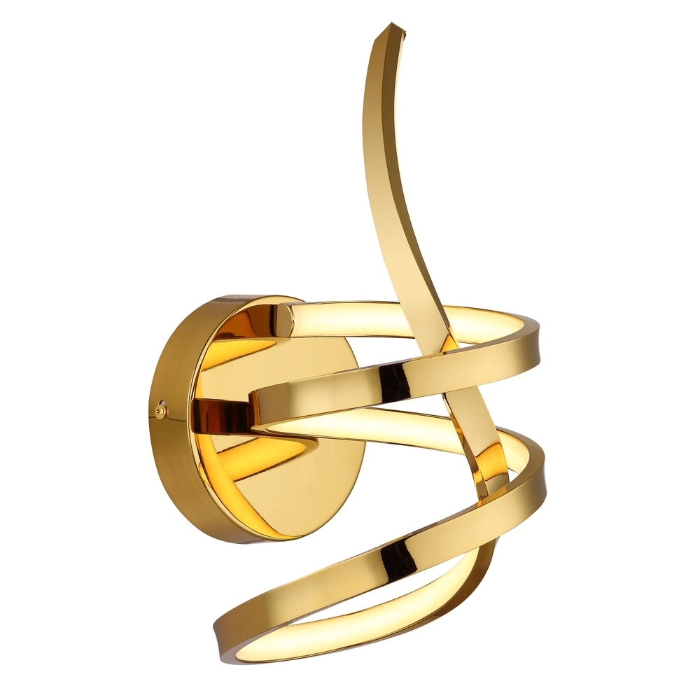 Curl wall lamp Iduna Gold