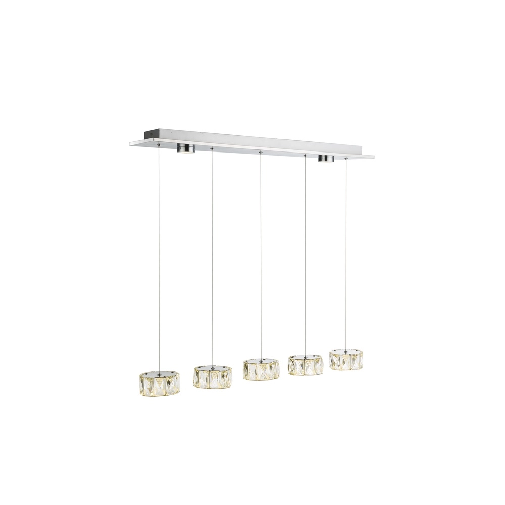 4-light pendant lamp Amur chrome Globo 9007371342068