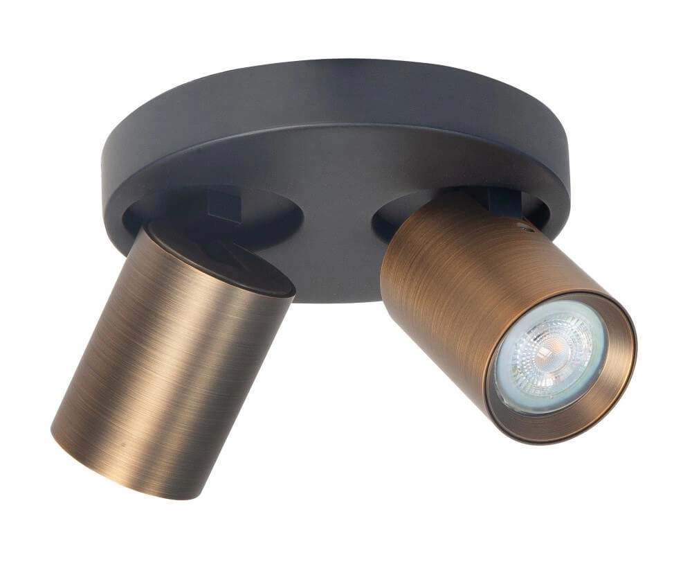 Surface-mounted spot Oliver 2-light bronze