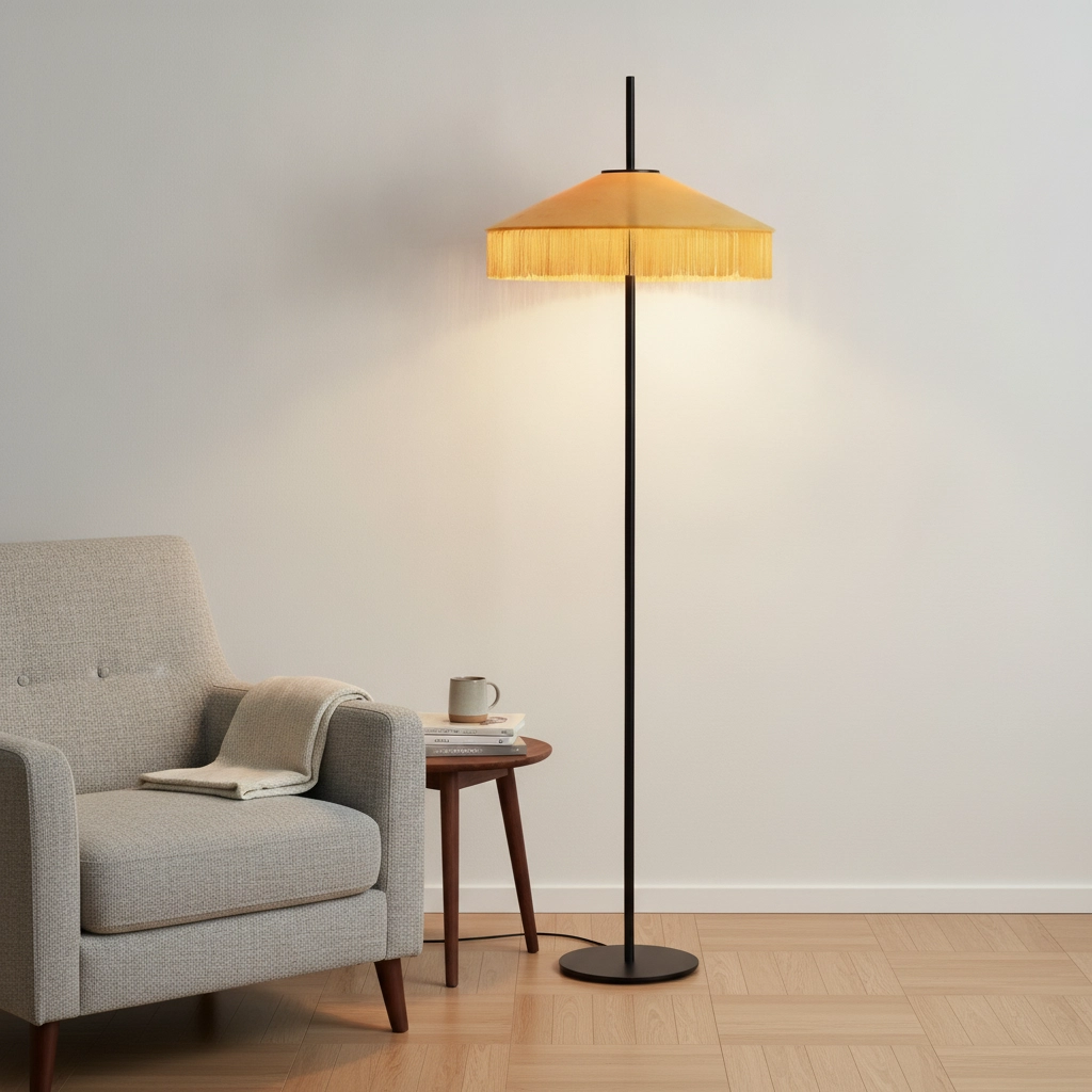 Tiffany Floor Lamp Velvy yellow