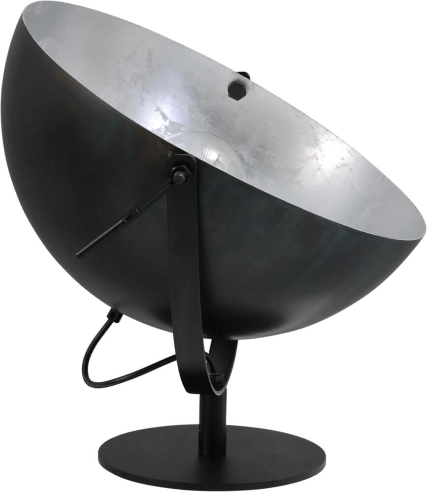 Floor lamp Larino 40 black with old silver