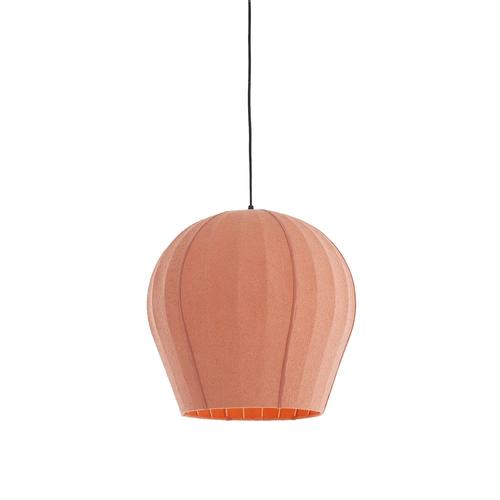 Bouclé pendant lamp Zagori Ø 44cm - coral Light & Living 8717807793098