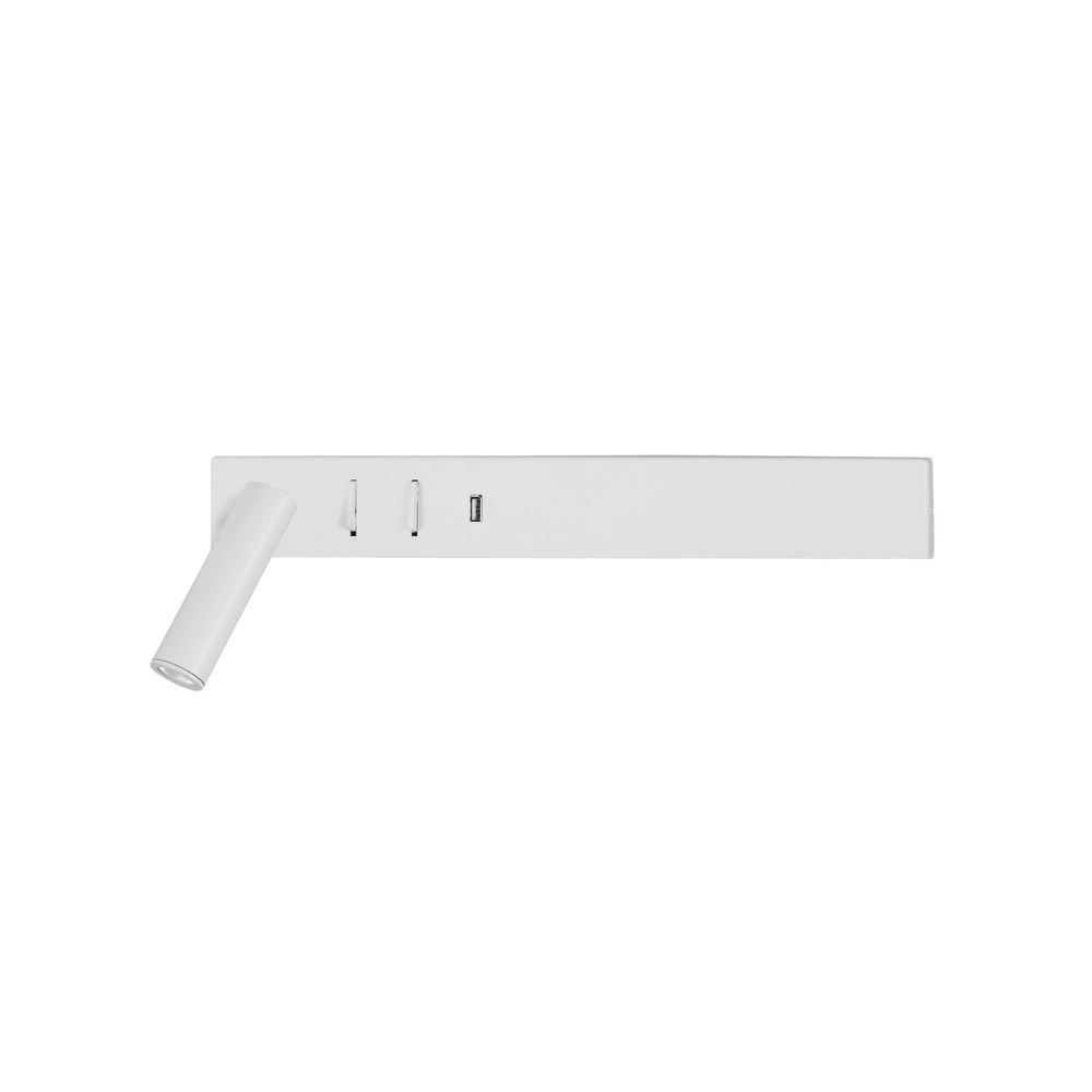 Bedside lamp Vida Left white with USB Lyora 5212017427861