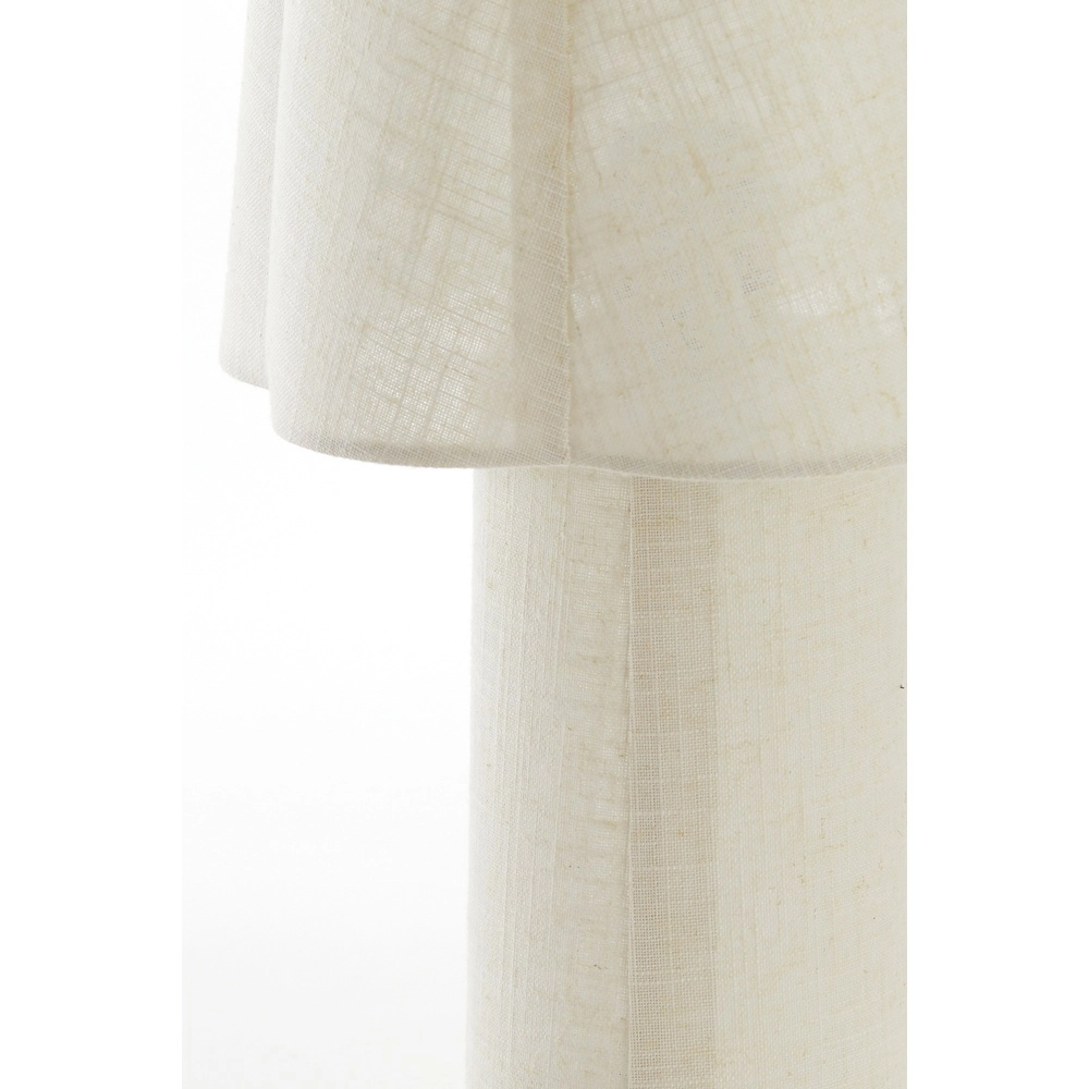 Table lamp Musaby Organic shape - Natural linen Light & Living 8717807784249
