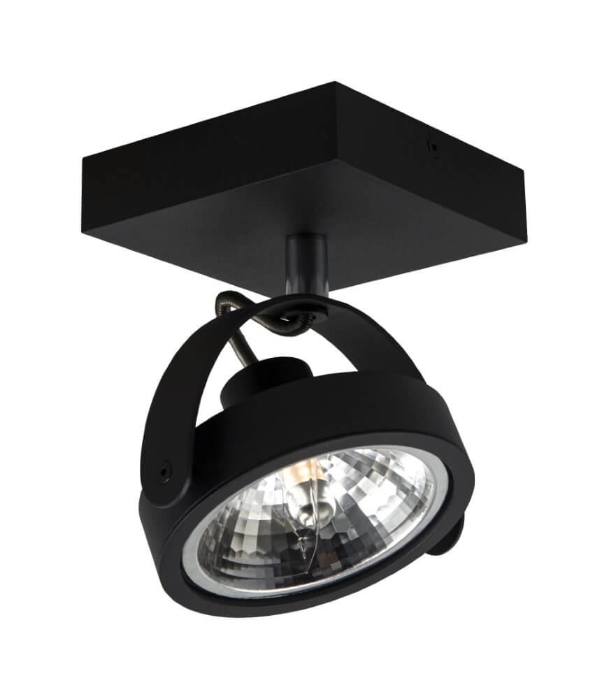Surface-mounted spotlight Wajer only black