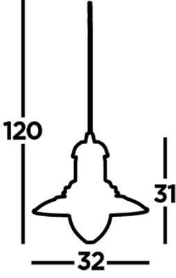 Pendant lamp Fisherman Ø 32cm Searchlight 5013874201218