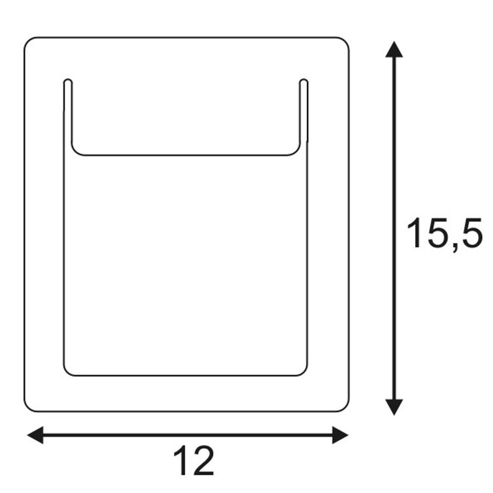 Square recessed light Downunder Pur 15.5cm white SLV 4024163134866
