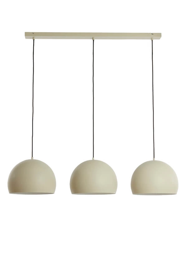 3-light pendant lamp Jaicey cream Light & Living 8717807712426