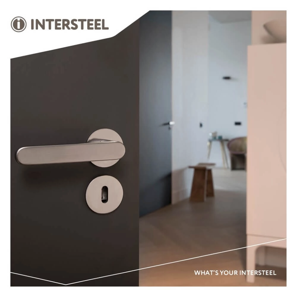 Round rosette Tira keyhole anthracite PVD Olivari 8714186485347