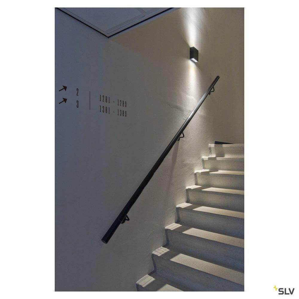 Sleek wall lamp Big Quad black SLV 4024163252393