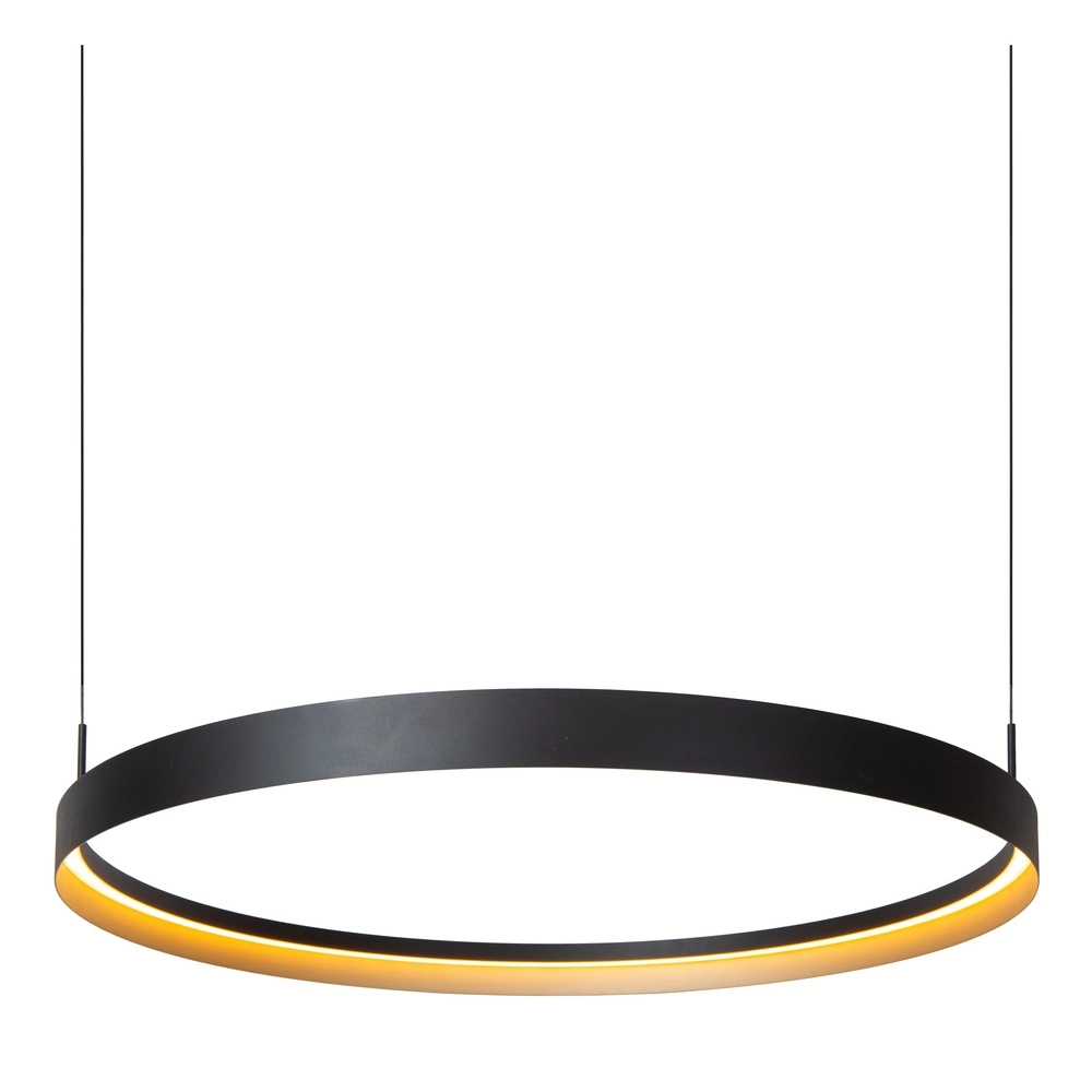 Design pendant lamp Radiant black Ø 80cm Lucide Vibes 5411212461131