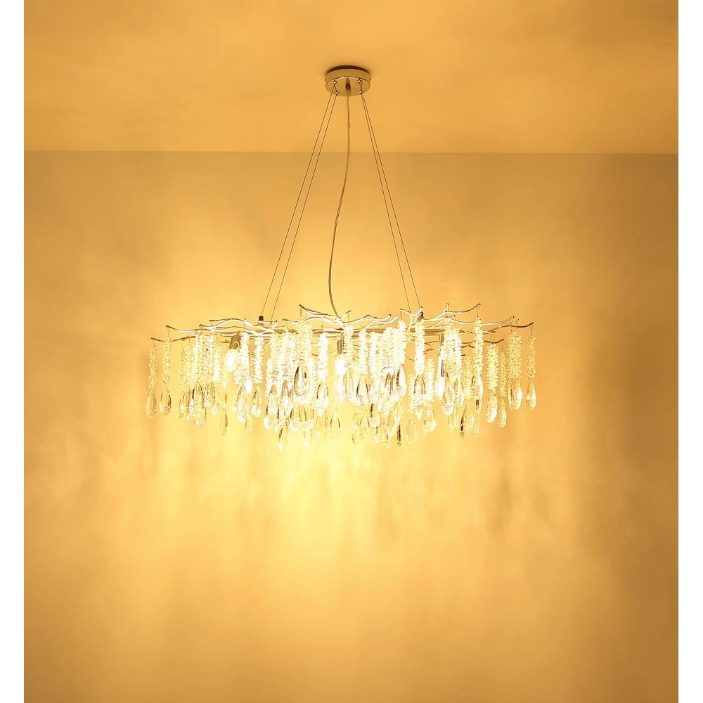 Ceiling lamp Kinga silver grey 100cm Globo 9007371578986