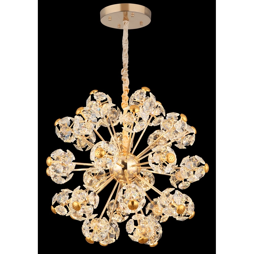 Golden pendant lamp Floriella Ø 80cm Globo 9007371510559