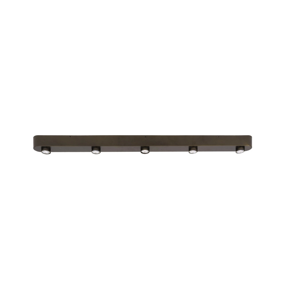 5-light surface-mounted spot Bar Sienna brown Lyora 8716803510944