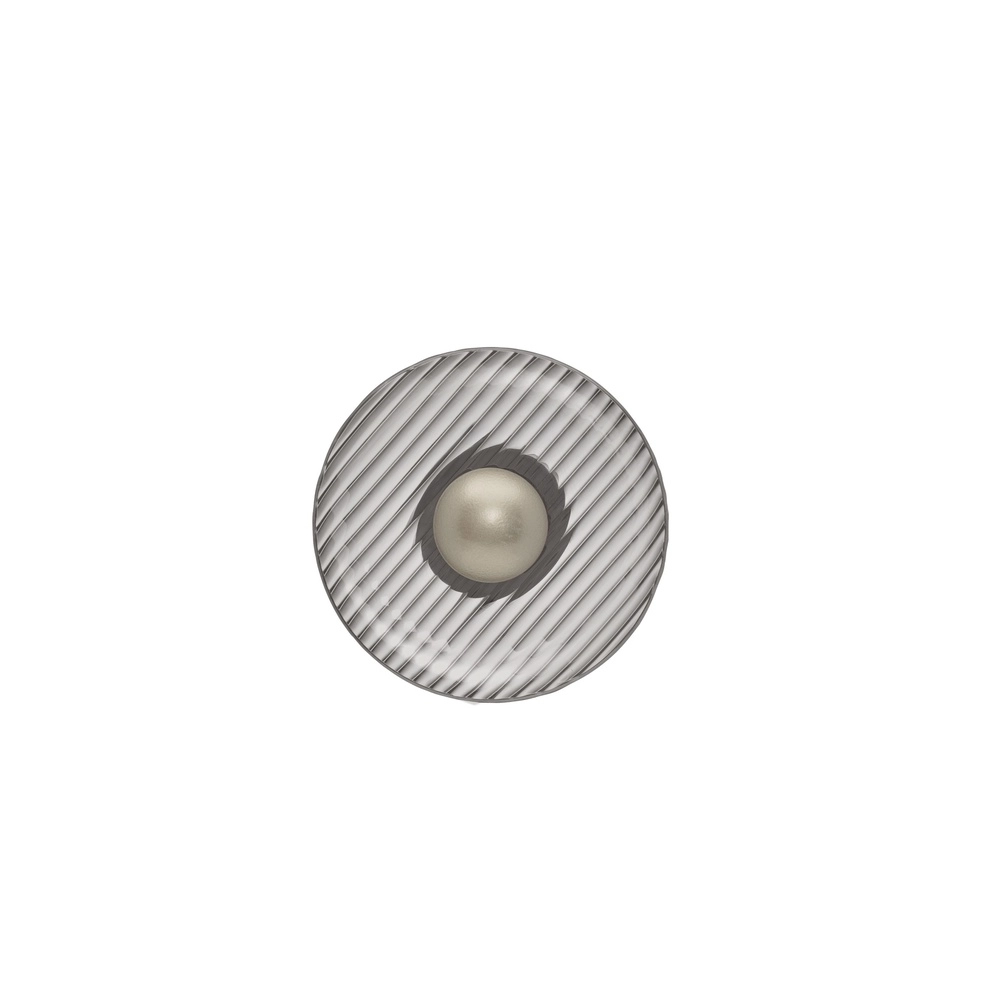 Wall lamp Lavina silver grey with smoke glass Ø 25cm Lyora 5212063501423