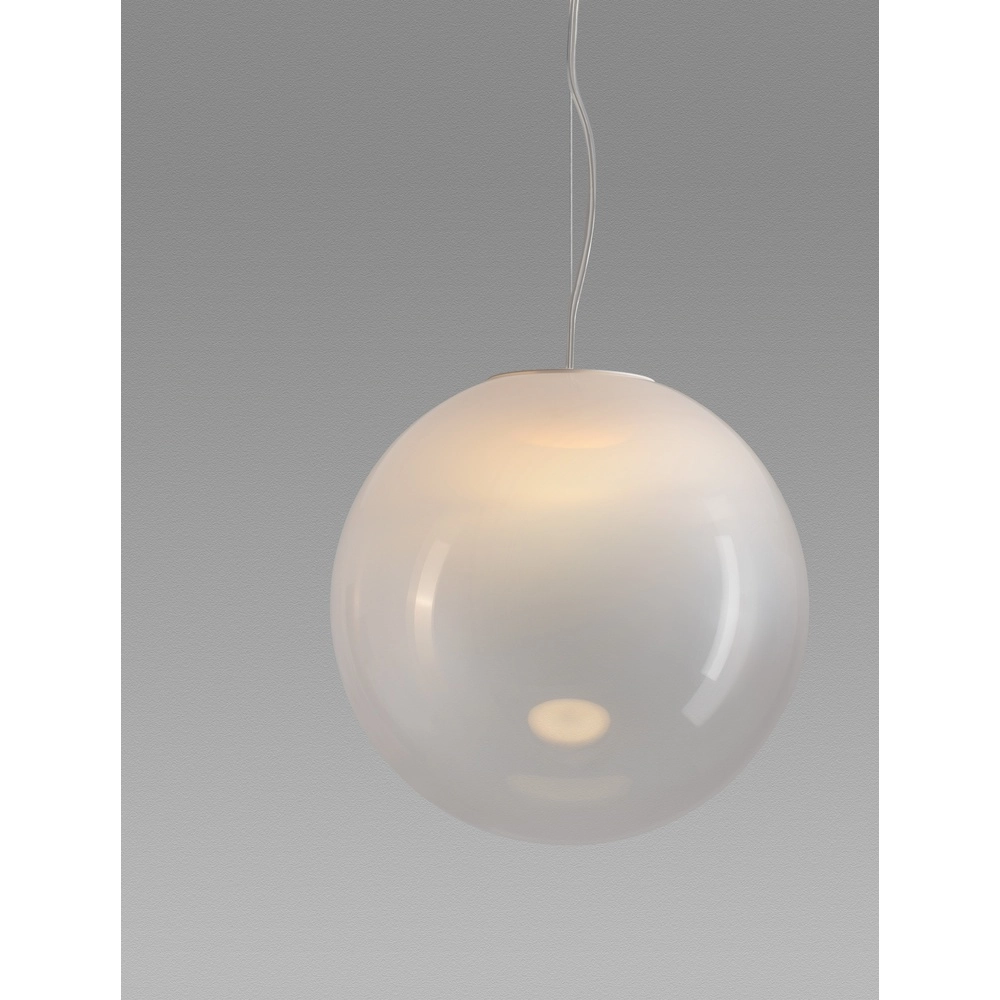 White pendant lamp Bolita bulb Ø 30cm