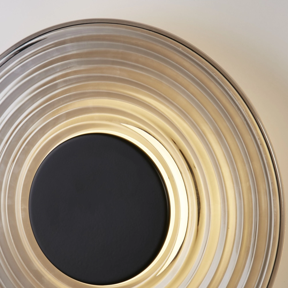 Wall lamp Cleo black and smoke glass Searchlight 5053423298238