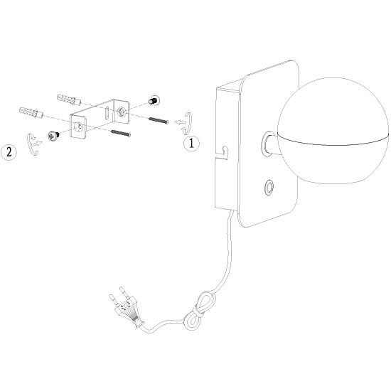Led wall lamp Belluno brass with glass - dimmable Steinhauer 8712746183931