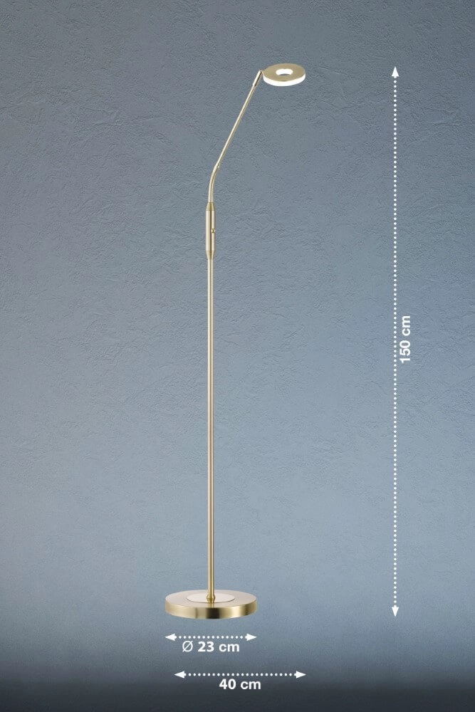Brass reading lamp Dent Fischer & Honsel 4001133401098