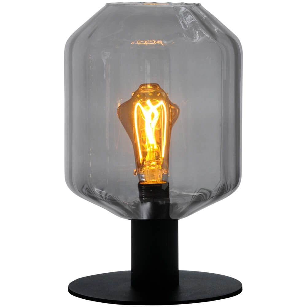 Table lamp Porto with Jagger smoke glass