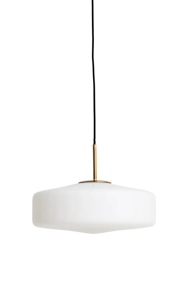Pendant lamp Pleat gold with white Ø 30cm Light & Living 8717807687779