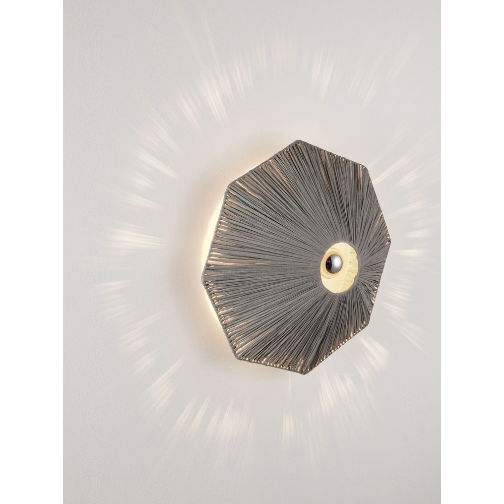 Wall lamp Elvio grey Ø 45cm Lyora 5212017493897