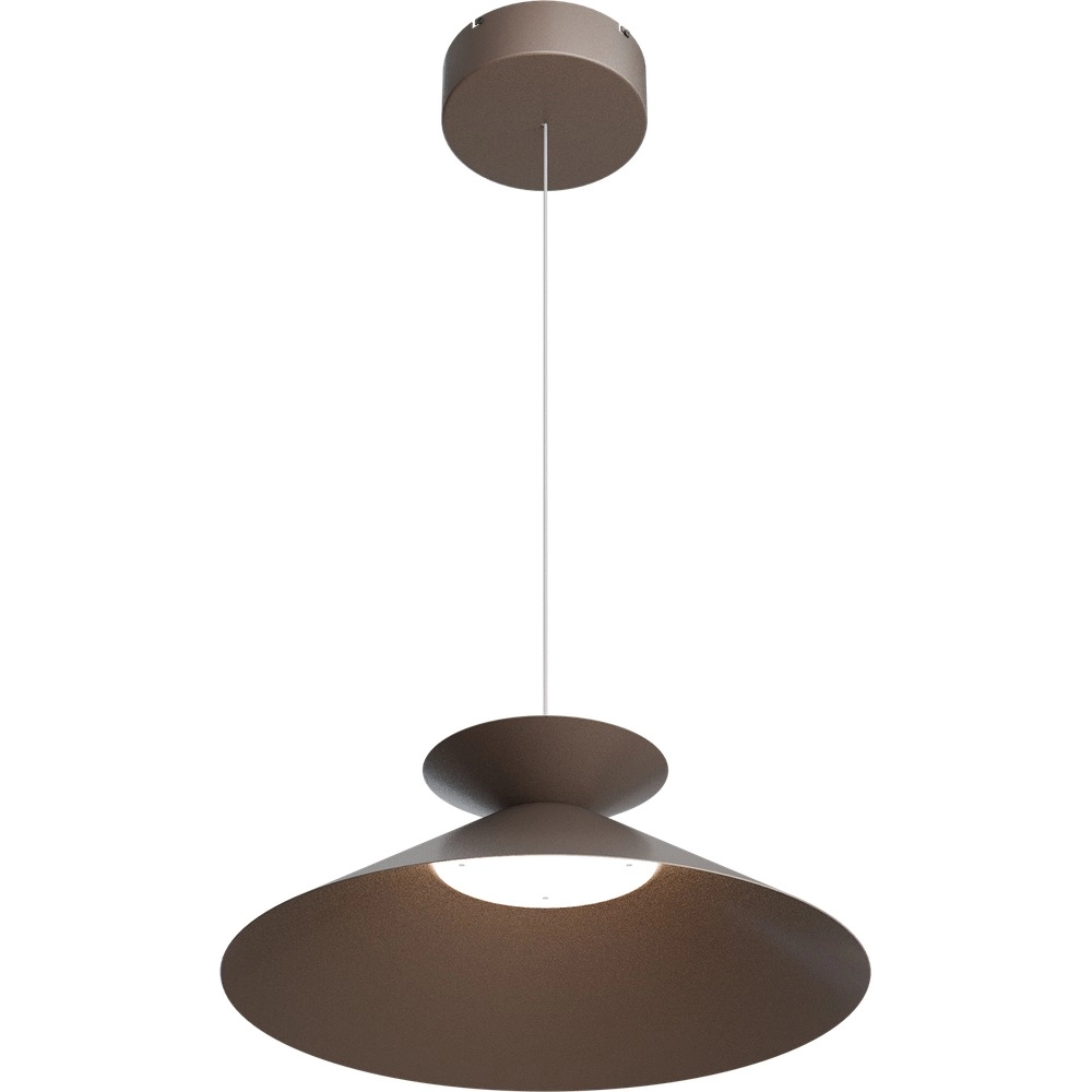 Pendant lamp Ceppo cocoa brown Ø 45cm with uplight