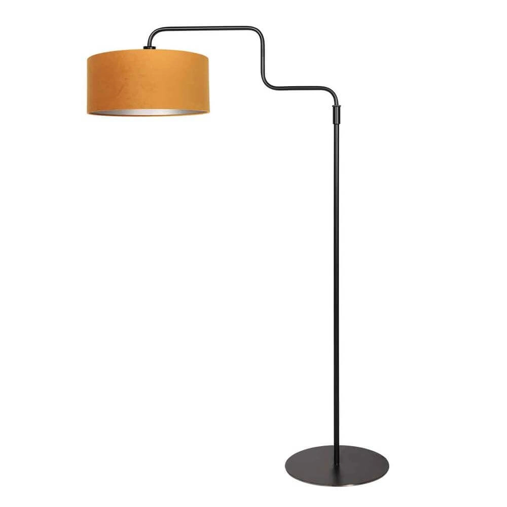 Floor lamp Bloeba black with golden hood Steinhauer 8712746177008