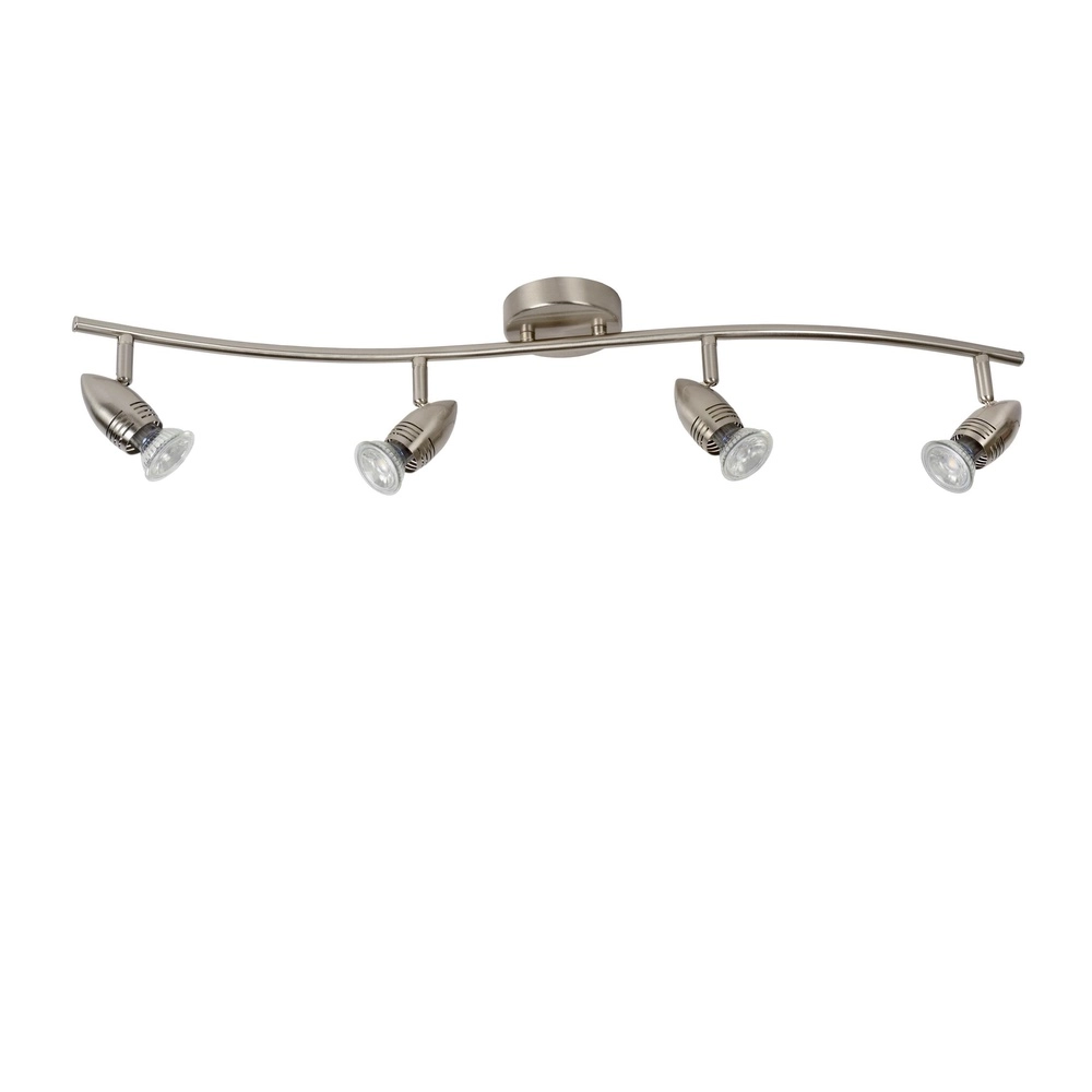 Ceiling spotlight Caro-Led 4-light matt chrome