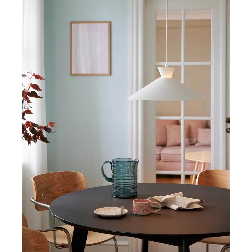 Sleek pendant lamp Dial white Ø 45cm Nordlux 5704924012006
