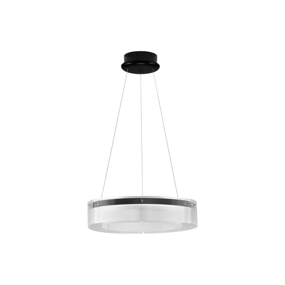 Design pendant lamp Pauline black with glass Ø 55cm Lyora 5212017445377