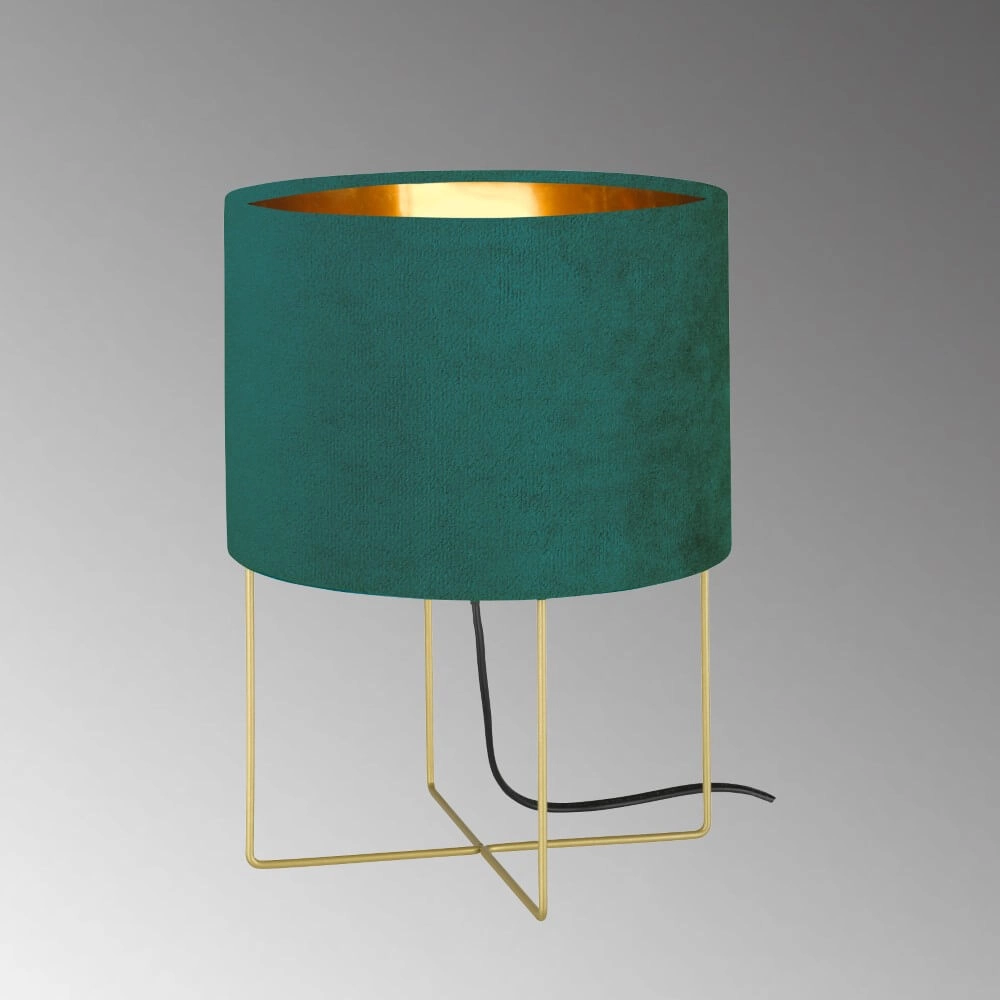 Table lamp Aura blue velvet Fischer & Honsel 4003694504621