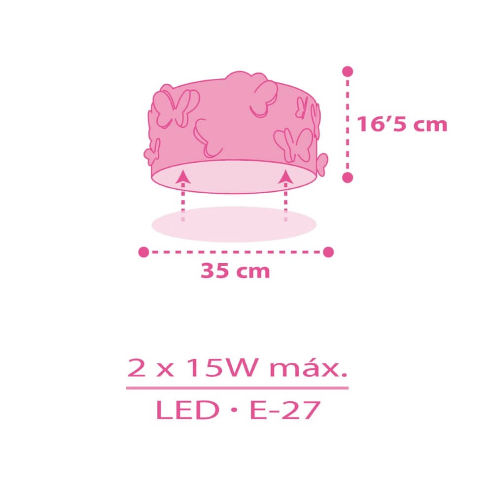Ceiling lamp Butterfly Dalber 8420406003283
