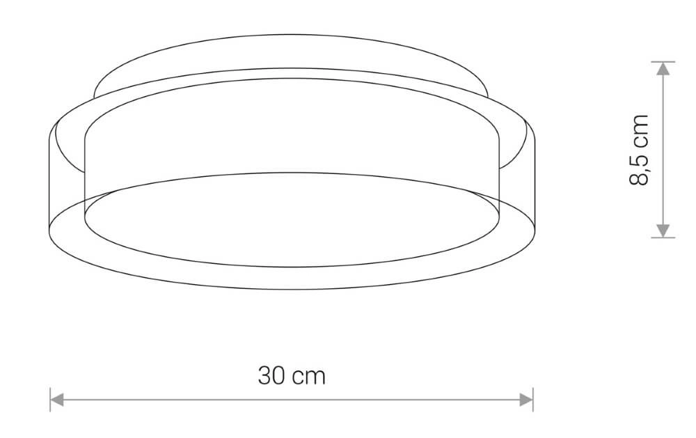 Bathroom ceiling light Pan Ø 30cm Lyora 5903139817394